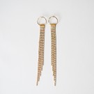 Lange strassøredobber i gull thumbnail