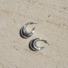 Kraftige øreringer i sølv thumbnail